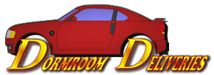 Dormroom Deliveries logo from 2006-2009 operating period